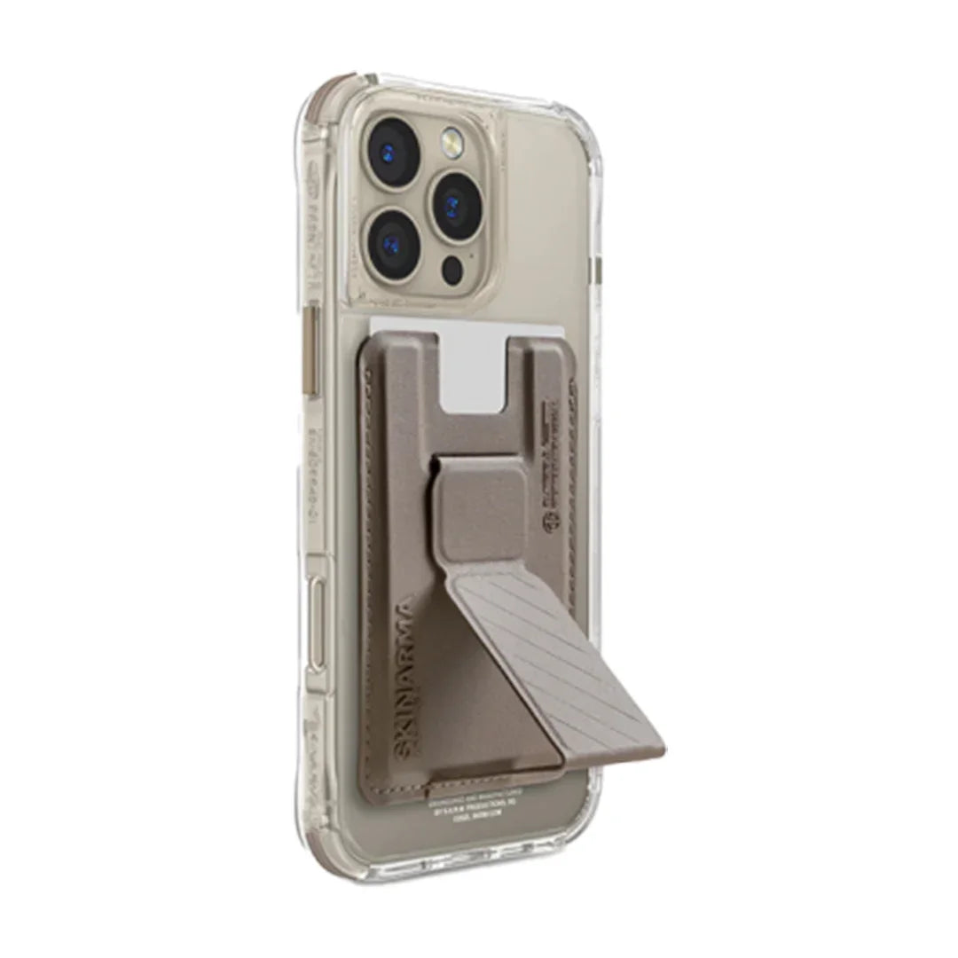 Skinarma iPhone 16 Pro Max Saido + Kado Cardholder - Champagne - Tashqila Skinarma iPhone 16 Pro Max Saido + Kado Cardholder - Champagne - Tashqila